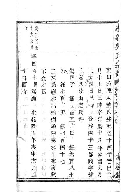 暨阳孝义流子里吴氏宗谱[清]江澜等_木活字本 51册_聚庆堂_清光绪14年(1888_暨阳孝义流子里吴氏家谱_三四