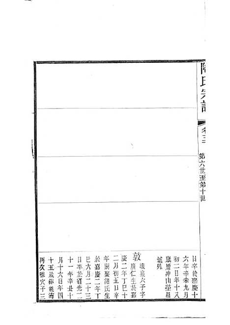 陶氏宗谱[清]陶汝楫等_木活字本 10册_无锡陶氏_清宣统3年(1911_陶氏家谱_三