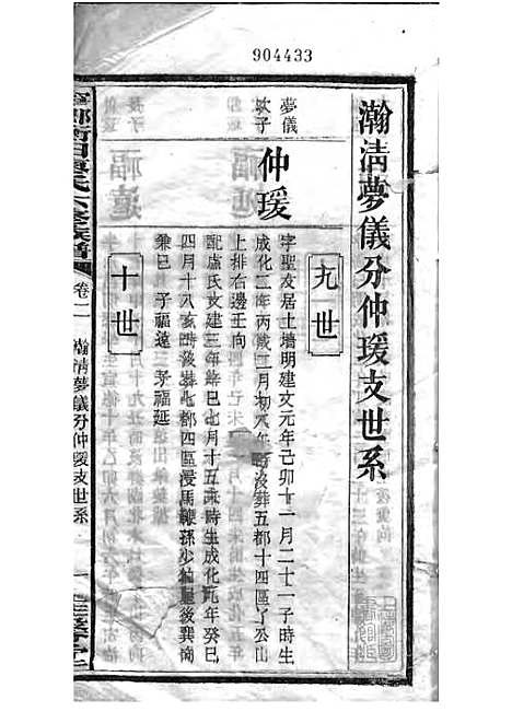 宁乡衡田廖氏六修族谱_廖树基_木活字本 24册_桂馨堂_民国36年(1947_宁乡衡田廖氏六修家谱_六