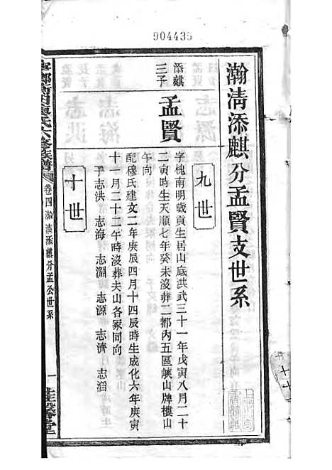 宁乡衡田廖氏六修族谱_廖树基_木活字本 24册_桂馨堂_民国36年(1947_宁乡衡田廖氏六修家谱_八