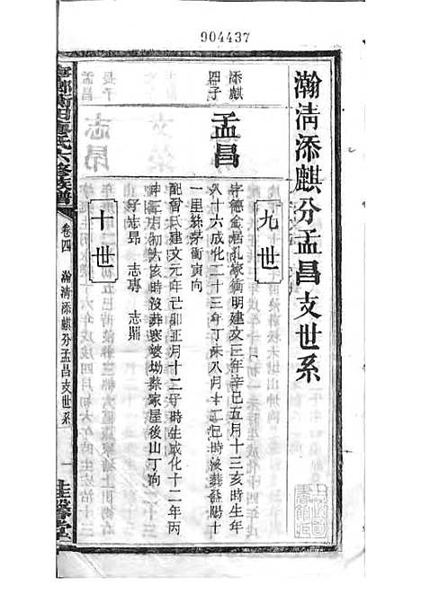 宁乡衡田廖氏六修族谱_廖树基_木活字本 24册_桂馨堂_民国36年(1947_宁乡衡田廖氏六修家谱_十