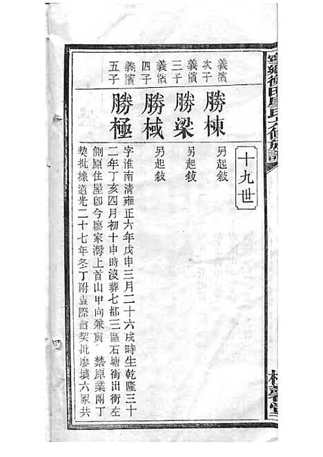 宁乡衡田廖氏六修族谱_廖树基_木活字本 24册_桂馨堂_民国36年(1947_宁乡衡田廖氏六修家谱_十七