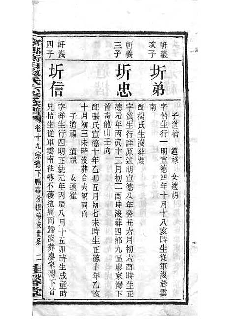 宁乡衡田廖氏六修族谱_廖树基_木活字本 24册_桂馨堂_民国36年(1947_宁乡衡田廖氏六修家谱_二四