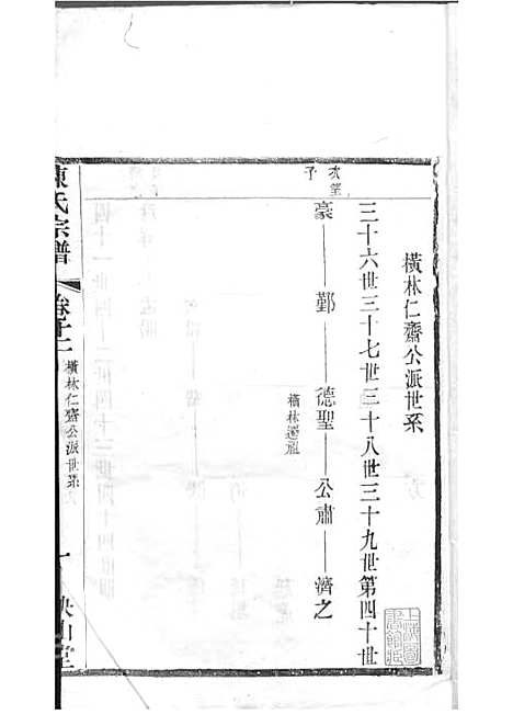 毗陵陈氏续修宗谱[清]陈润宗等_木活字本 34册_映山堂_清光绪30年(1904_毗陵陈氏续修家谱_十三