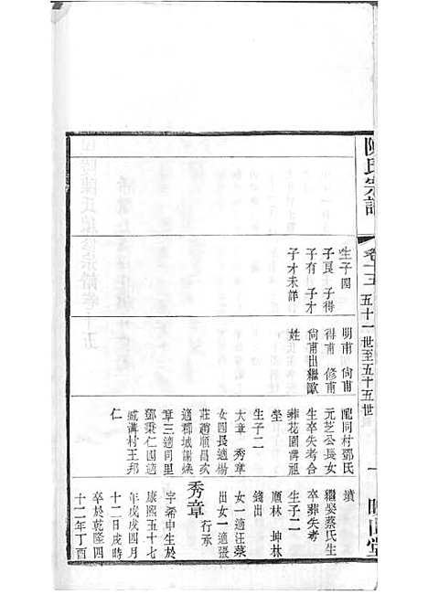 毗陵陈氏续修宗谱[清]陈润宗等_木活字本 34册_映山堂_清光绪30年(1904_毗陵陈氏续修家谱_十七