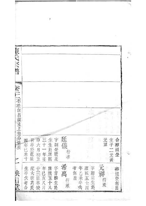 毗陵陈氏续修宗谱[清]陈润宗等_木活字本 34册_映山堂_清光绪30年(1904_毗陵陈氏续修家谱_二四