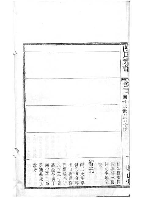 毗陵陈氏续修宗谱[清]陈润宗等_木活字本 34册_映山堂_清光绪30年(1904_毗陵陈氏续修家谱_三十