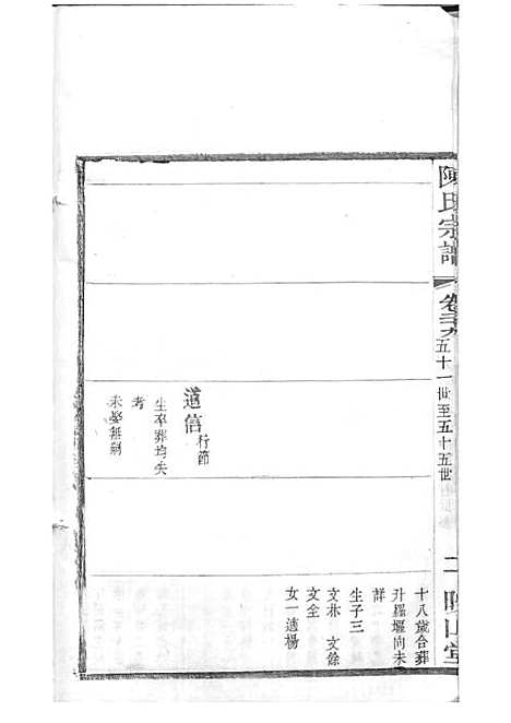 毗陵陈氏续修宗谱[清]陈润宗等_木活字本 34册_映山堂_清光绪30年(1904_毗陵陈氏续修家谱_三二