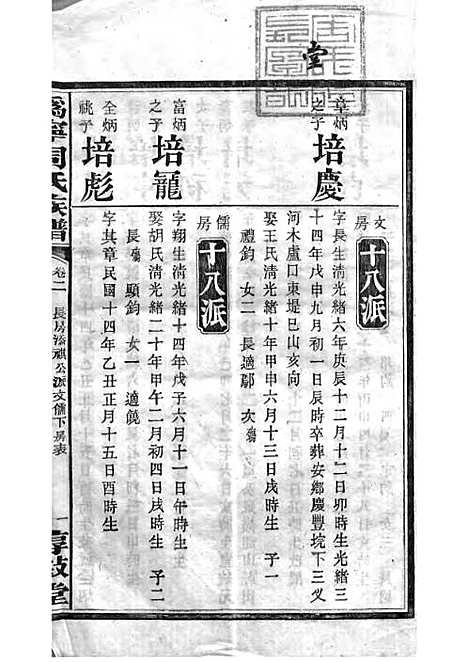 周氏族谱_周培莪_木活字本 23册_惇叙堂_民国18年(1929_周氏家谱_五