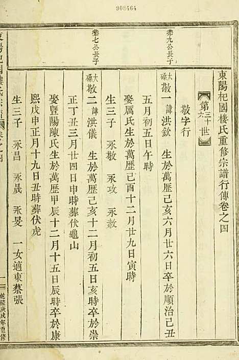 东阳癓国楼氏宗谱[清]楼仲振_木活字本;6册_东阳楼氏_清乾隆55年(1790_东阳癓国楼氏家谱_四