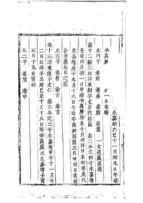 东阳许氏宗谱_木活字本;7册_东阳许氏_清康熙47年(1708_东阳许氏家谱_五