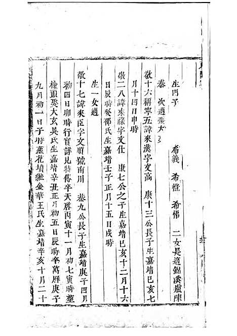 东阳许氏宗谱_木活字本;7册_东阳许氏_清康熙47年(1708_东阳许氏家谱_五