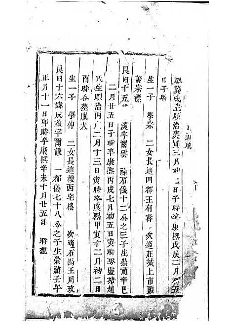 东阳许氏宗谱_木活字本;7册_东阳许氏_清康熙47年(1708_东阳许氏家谱_七