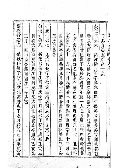 浦阳赵氏宗谱_木活字本;6册_浦阳赵氏_清雍正7年(1729_浦阳赵氏家谱_五