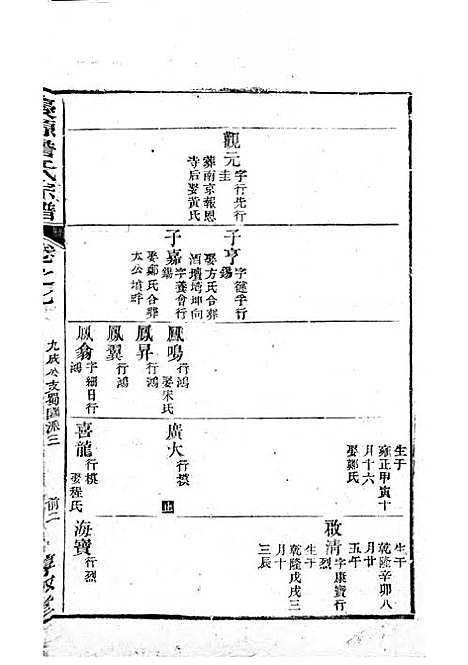 庆源詹氏宗谱[清]詹大衡_木活字本;11册_?叙堂_清乾隆50年(1785_庆源詹氏家谱_四