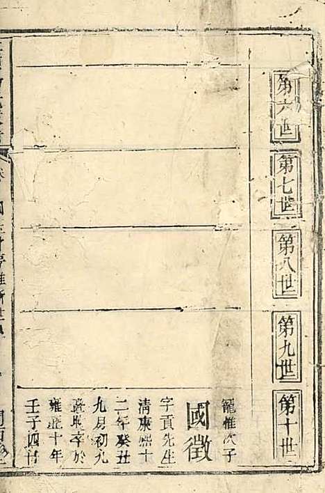 爽源杨氏家谱_木活字本;1册_关西堂_清乾隆57年(1792_爽源杨氏家谱_一