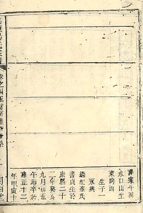 爽源杨氏家谱_木活字本;1册_关西堂_清乾隆57年(1792_爽源杨氏家谱_一