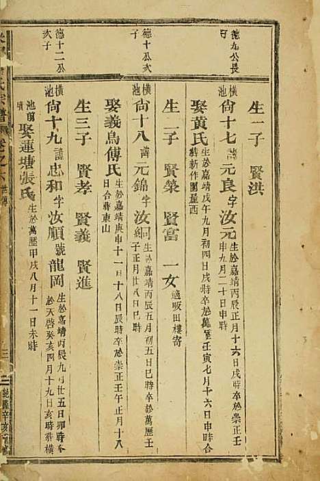 吴宁葛氏宗谱[清]葛子瑄_木活字本;11册_吴宁葛氏_清乾隆56年(1791_吴宁葛氏家谱_三