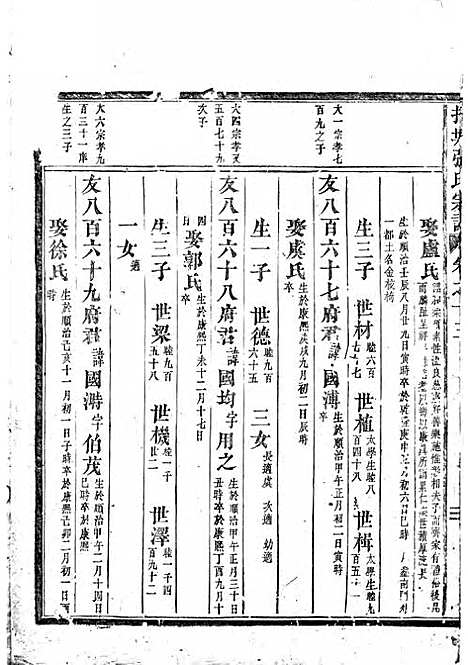 吴宁托塘张氏宗谱_木活字本;9册_吴宁张氏_清乾隆57年(1792_吴宁托塘张氏家谱_六