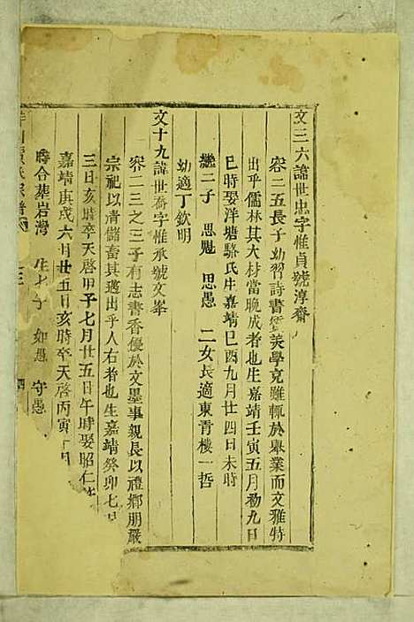 洋川贾氏宗谱[清]贾皀_木活字本;3册_义乌贾氏_清康熙45年(1706_洋川贾氏家谱_三