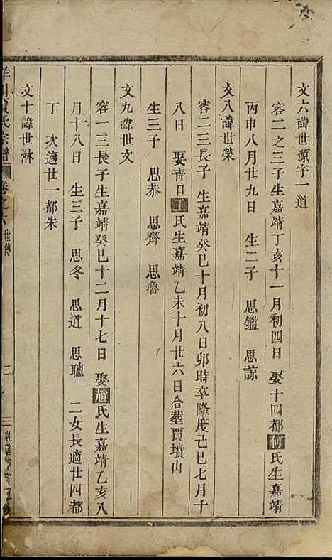 洋川贾氏宗谱[清]贾元信_木活字本;6册_义乌贾氏_清乾隆59年(1794_洋川贾氏家谱_四