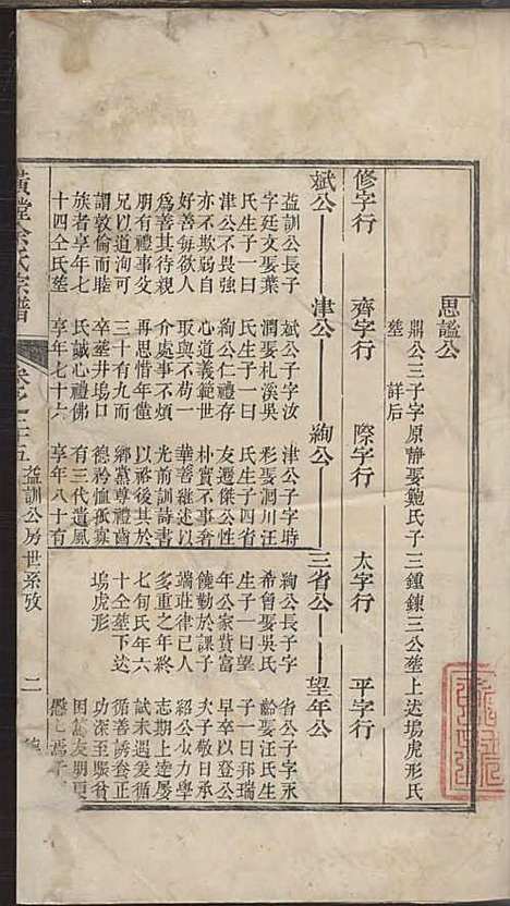 璜皌余氏宗谱[清]余皍_木活字本;30册_清远堂_清乾隆51年(1786_璜皌余氏家谱_十七