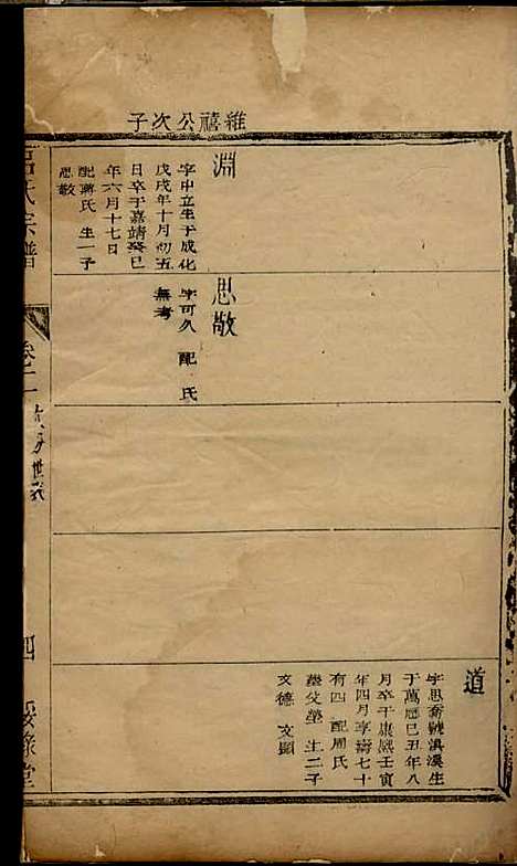 吕氏宗谱[清]吕德宜_木活字本;3册_绥禄堂_清乾隆59年(1794_吕氏家谱_二