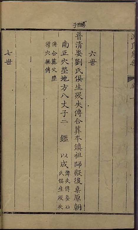 沈氏家乘[清]沈炀_刻本;12册_如臯沈氏_清乾隆59年(1794_沈氏家乘_三