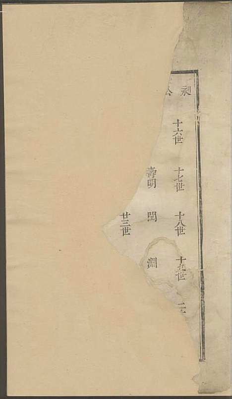 休宁徐氏族谱[清]徐天枢_刻本;1册_休宁徐氏_清乾隆5年(1740_休宁徐氏家谱_一