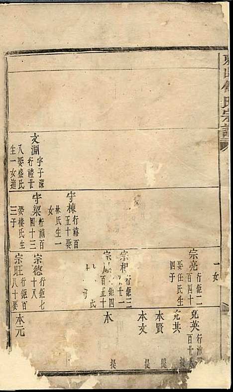 东山傅氏宗谱[清]傅为染_木活字本;16册_金华傅氏_清雍正7年(1729_东山傅氏家谱_二