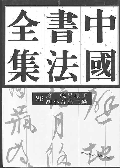 《中国书法全集》第86卷_近现代编_萧蜕_吕凤子_胡小石_高二适_书法绘画摄影