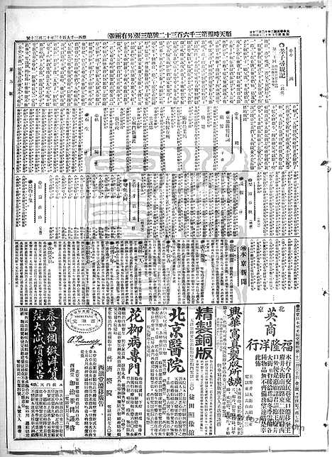 《顺天时报》宣统民国日报_1913年1230_民国报纸