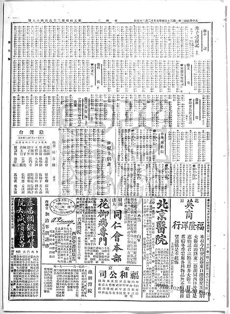 《顺天时报》宣统民国日报_1914年0120_民国报纸