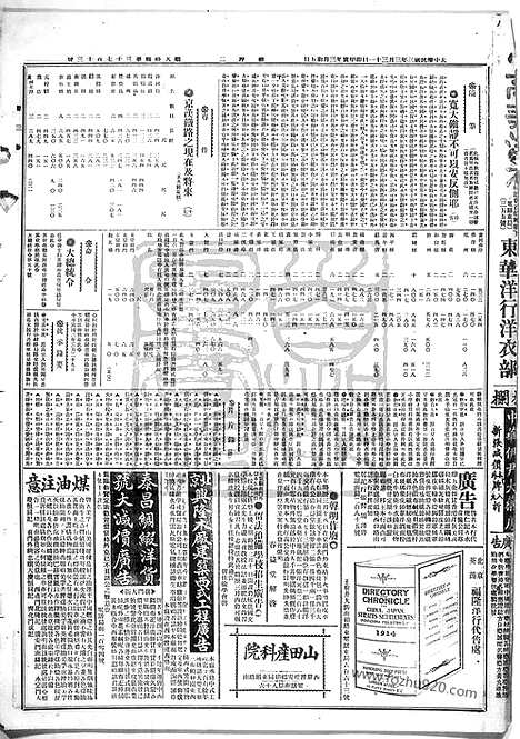 《顺天时报》宣统民国日报_1914年0331_民国报纸