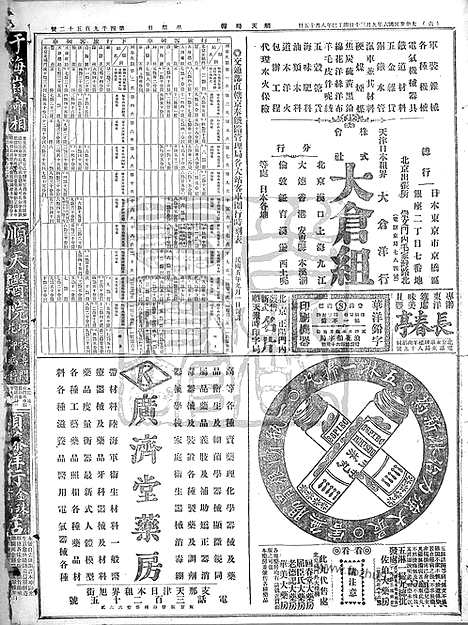 《顺天时报》宣统民国日报_1917年0930_民国报纸