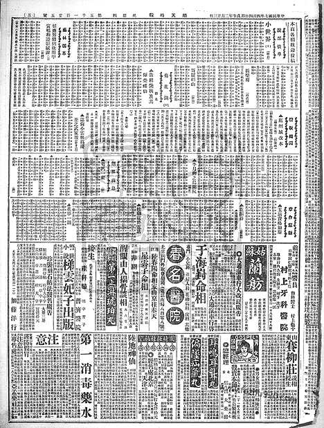 《顺天时报》宣统民国日报_1918年0404_民国报纸