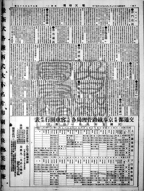 《顺天时报》宣统民国日报_1919年0805_民国报纸