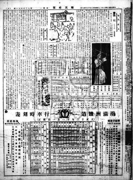 《顺天时报》宣统民国日报_1925年0824_民国报纸