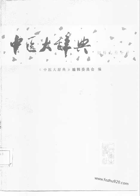 《中医大辞典》妇科儿科分册_试用扫描版_中医大辞典