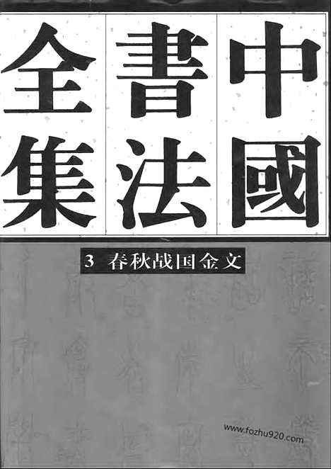 《中国书法全集》第3卷_商周编_春秋战国金文卷_中国书法