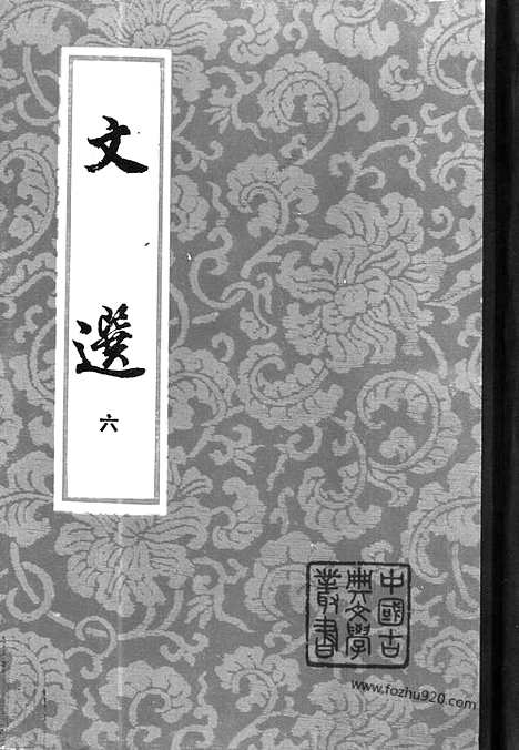 《文选》第6册_李善注_中国古典文学丛书