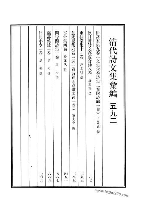 《清代诗文集汇编》592_清代诗文集汇编