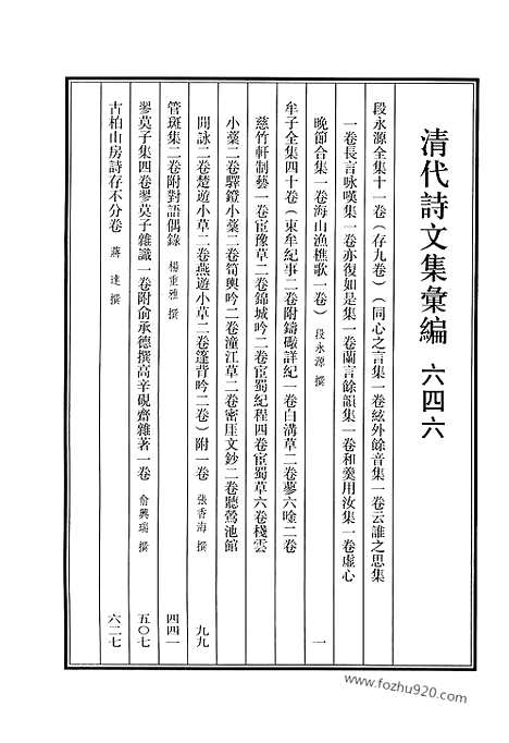 《清代诗文集汇编》646_清代诗文集汇编