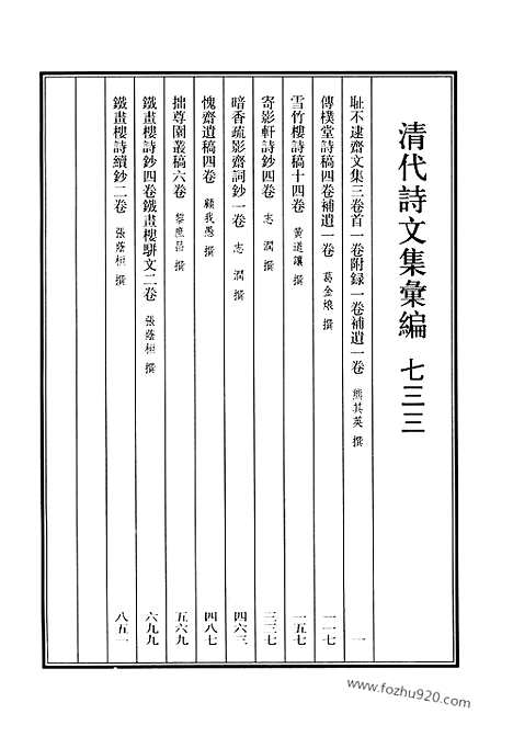 《清代诗文集汇编》733_清代诗文集汇编