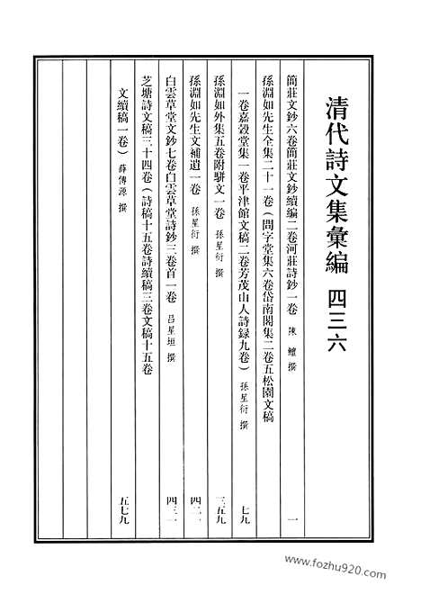 《清代诗文集汇编》436_清代诗文集汇编