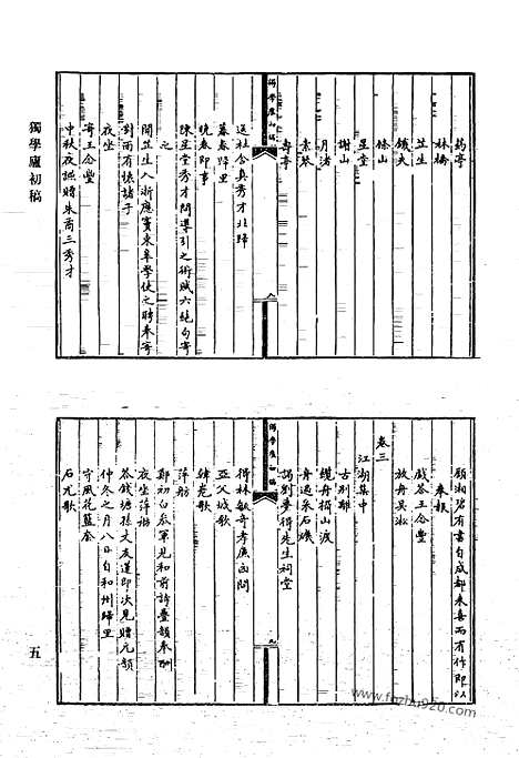 《清代诗文集汇编》447_独学庐初稿_独学庐二稿_独学庐三稿_独学庐四稿_独学庐五稿_独学庐余稿_独学庐尺牍偶存_连云书屋存稿_御冬小集_御冬续集_清代诗文集汇编