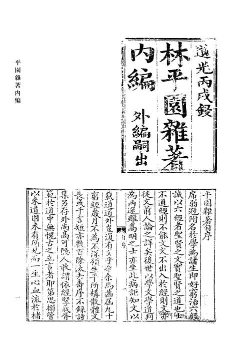 《清代诗文集汇编》平园杂着内编_燕川集_云台山人诗集_清代诗文集汇编