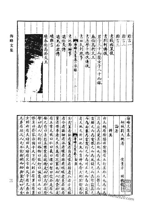 《清代诗文集汇编》海峰文集_海峰诗集_南庄类稿_白云诗钞_奉使集_静子日记_清代诗文集汇编