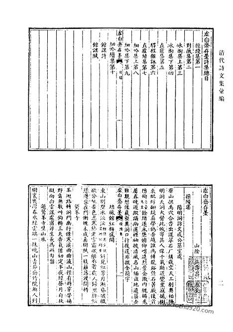 《清代诗文集汇编》虚白斋存稿_钱南园先生遗集_二林居集_测海集_一行居集_观河集_清代诗文集汇编