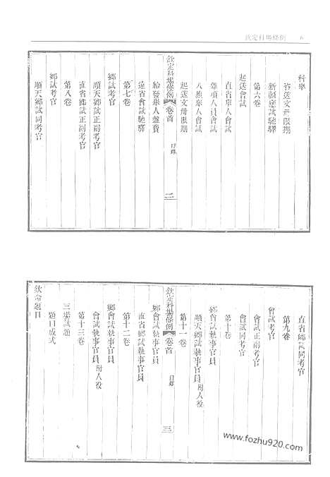 《钦定科场条例》钦定武场条例_第1册_故宫珍本丛刊